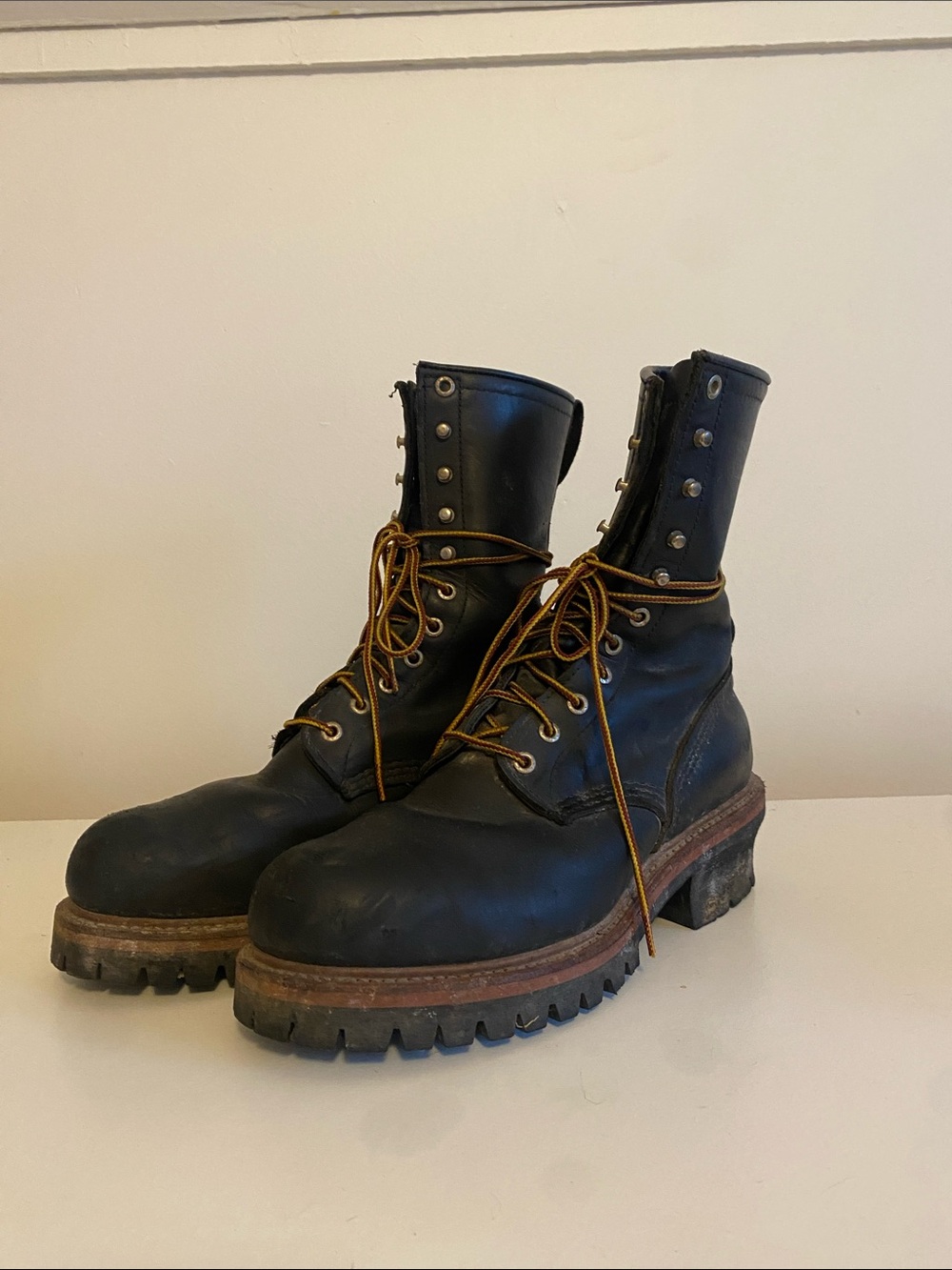 Redwing Steel Toe Logger Boots